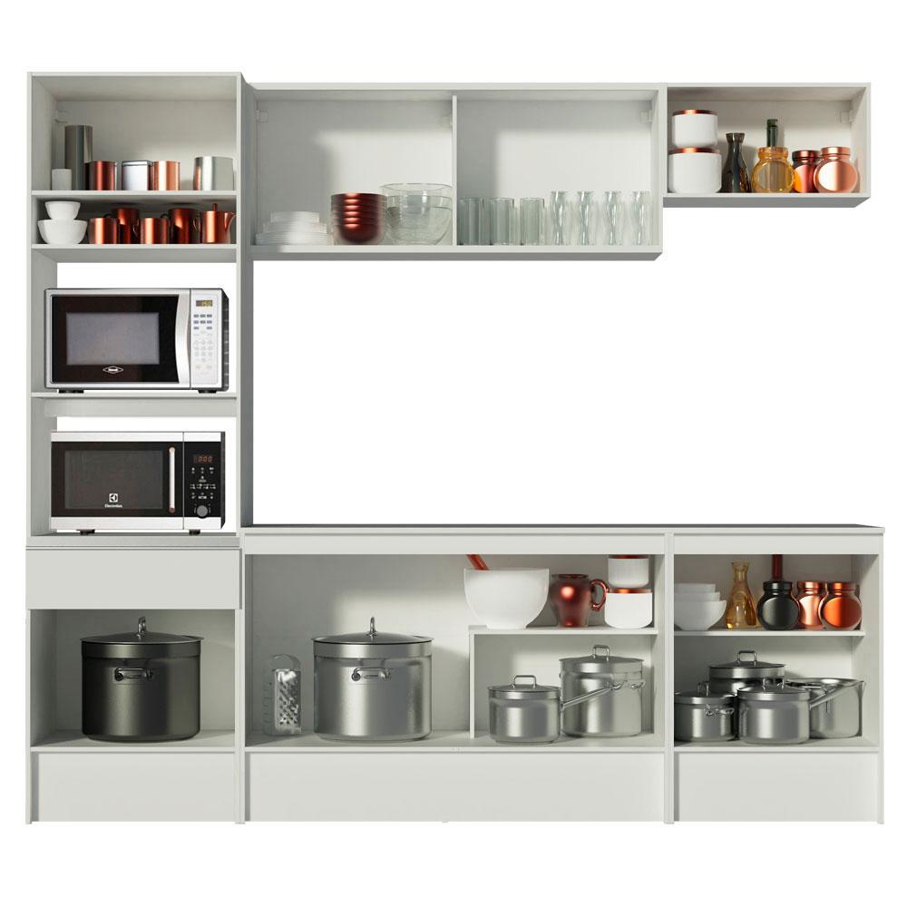 Foto 5 | Mueble De Cocina Integral 240cm Blanco Diamante Madesa