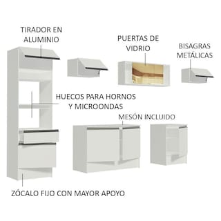 Foto 4 | Mueble de Cocina Integral Madesa Diamante