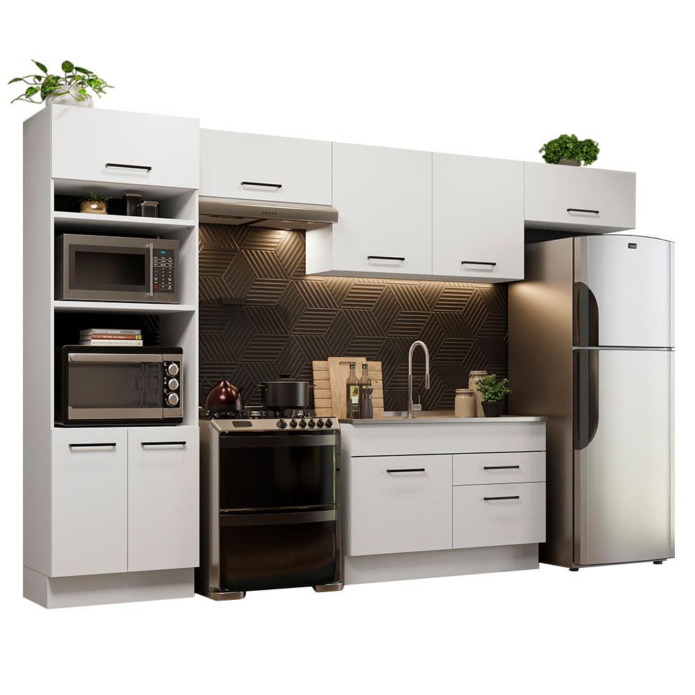 Cocina Integral Madesa 350 cm Agata Blanco