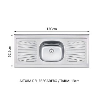 Foto 6 | Cocina Integral Madesa Glamy GRGL16000409 color Blanco con Mesón de Acero de 160 CM
