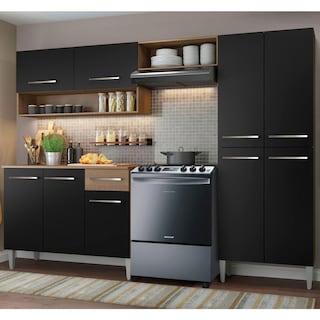 Foto 2 | Cocina Integral Madesa GREM229002 Negra de 229 cm