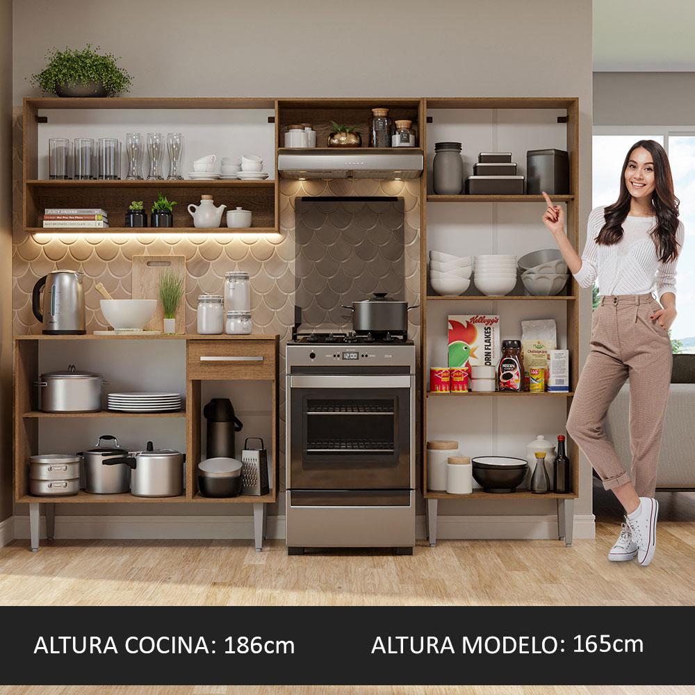 Foto 9 pulgar | Cocina Integral Madesa GREM229002 Negra de 229 cm