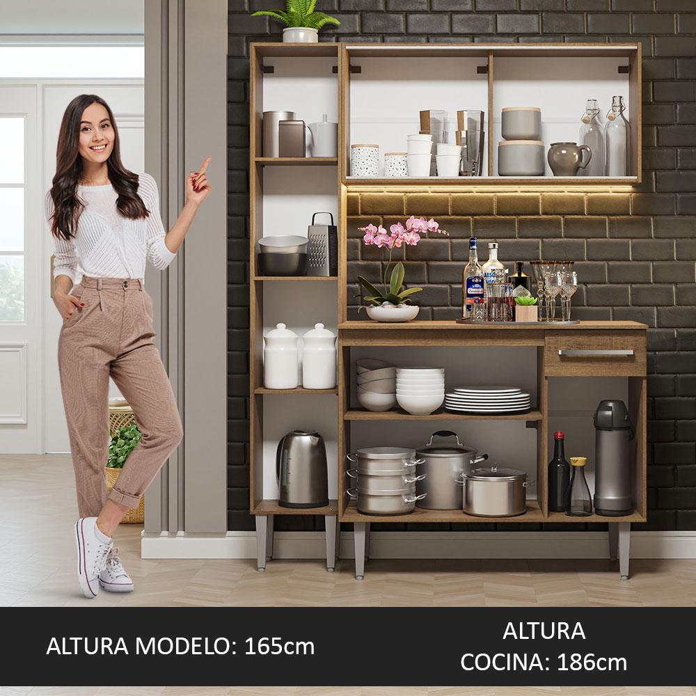 Foto 7 | Cocina Compacta Emilly Madesa 137 cm Sin Mesón