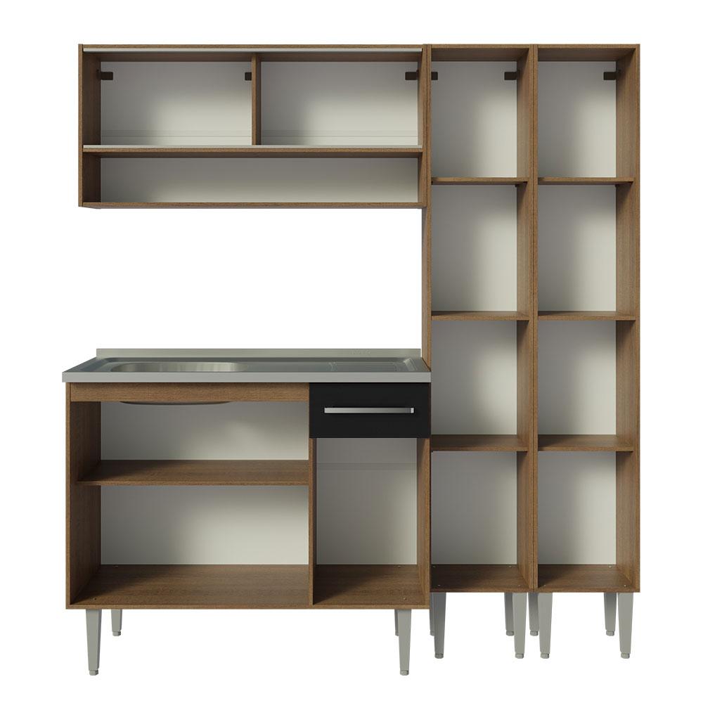 Foto 7 | Mueble de Cocina Emilly Madesa 169 cm con Mesón de Acero