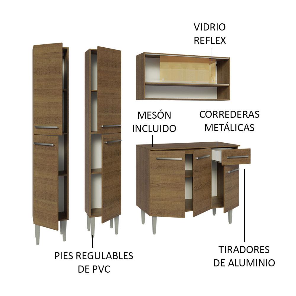 Foto 5 pulgar | Mueble de Cocina Emilly Madesa 169 cm