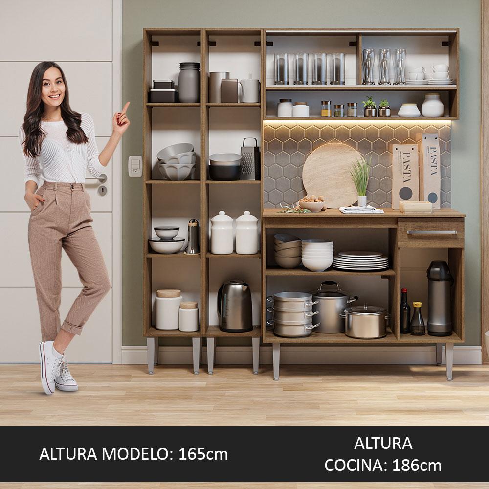 Foto 6 pulgar | Mueble de Cocina Emilly Madesa 169 cm