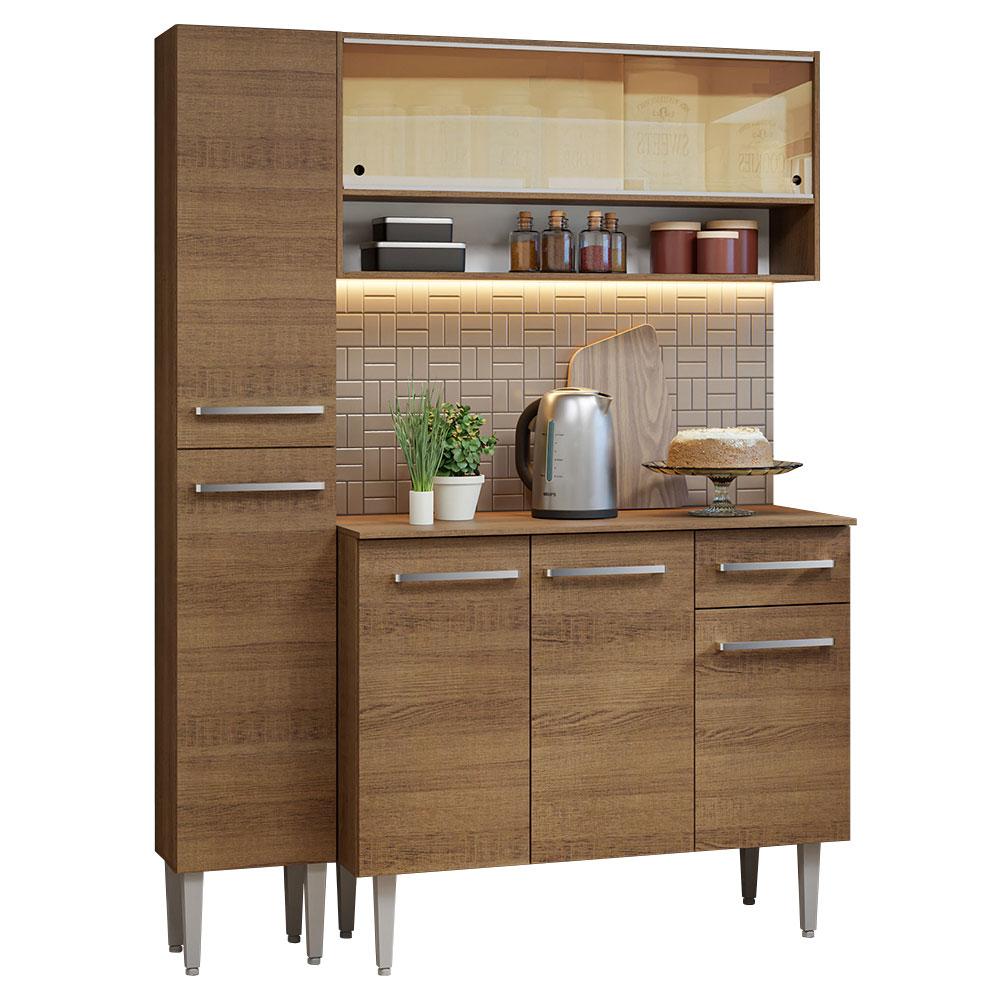Foto 2 pulgar | Mueble de Cocina Compacta 137 cm Emilly Madesa 09