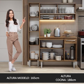 Foto 5 | Mueble de Cocina Compacta 137 cm Emilly Madesa 09