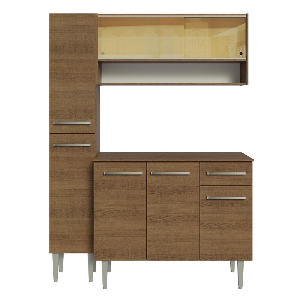 Foto 8 pulgar | Mueble de Cocina Compacta 137 cm Emilly Madesa 09