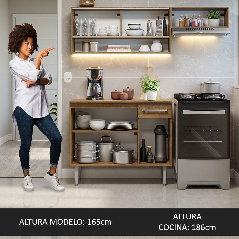 Foto 6 pulgar | Mueble de Cocina Compacta Emilly Madesa 165 cm