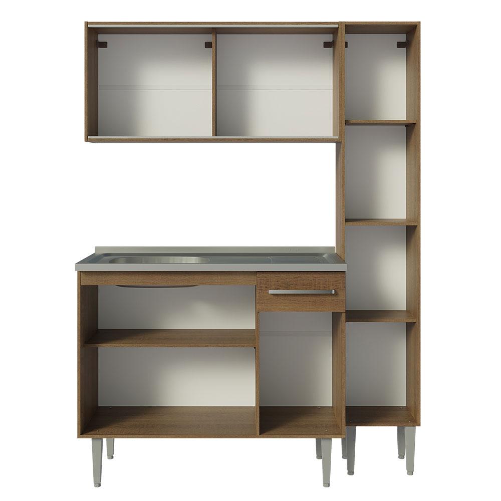 Foto 6 | Cocina Integral Madesa Marrón de 137 Cm
