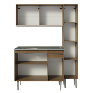 Foto 6 | Cocina Integral Madesa Marrón de 137 Cm