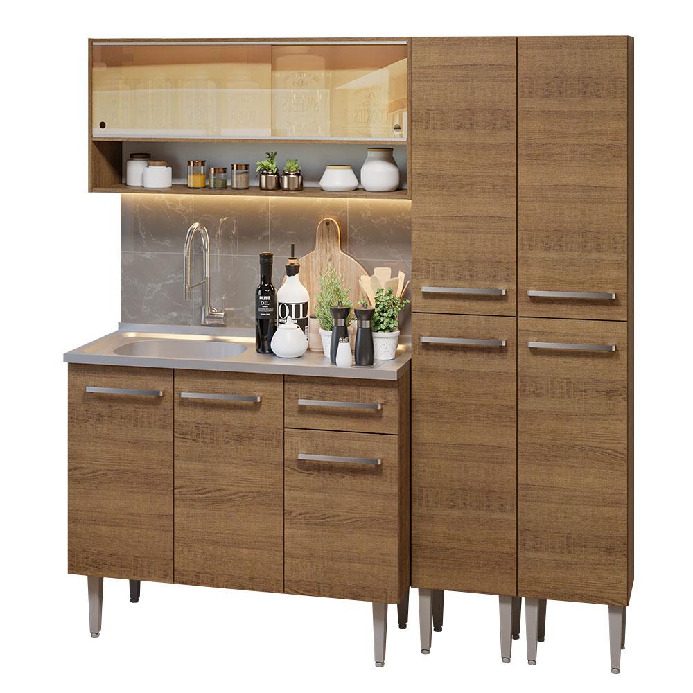 Cocina Integral Madesa Marrón de 137 Cm