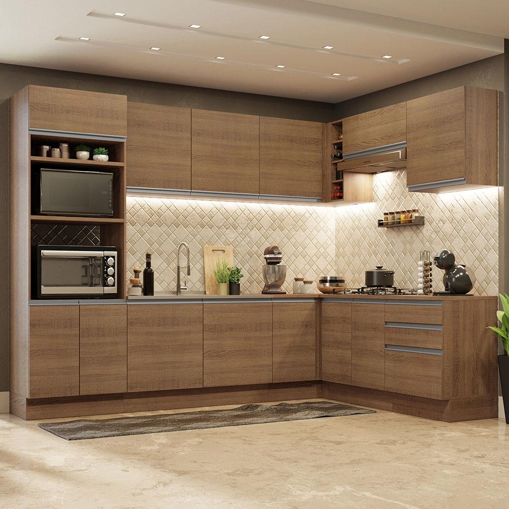 Foto 2 | Cocina Integral Madesa Glamy Marrón 479 Cm
