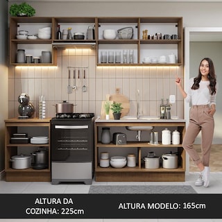 Foto 5 | Cocina Integral Madesa Glamy Marrón