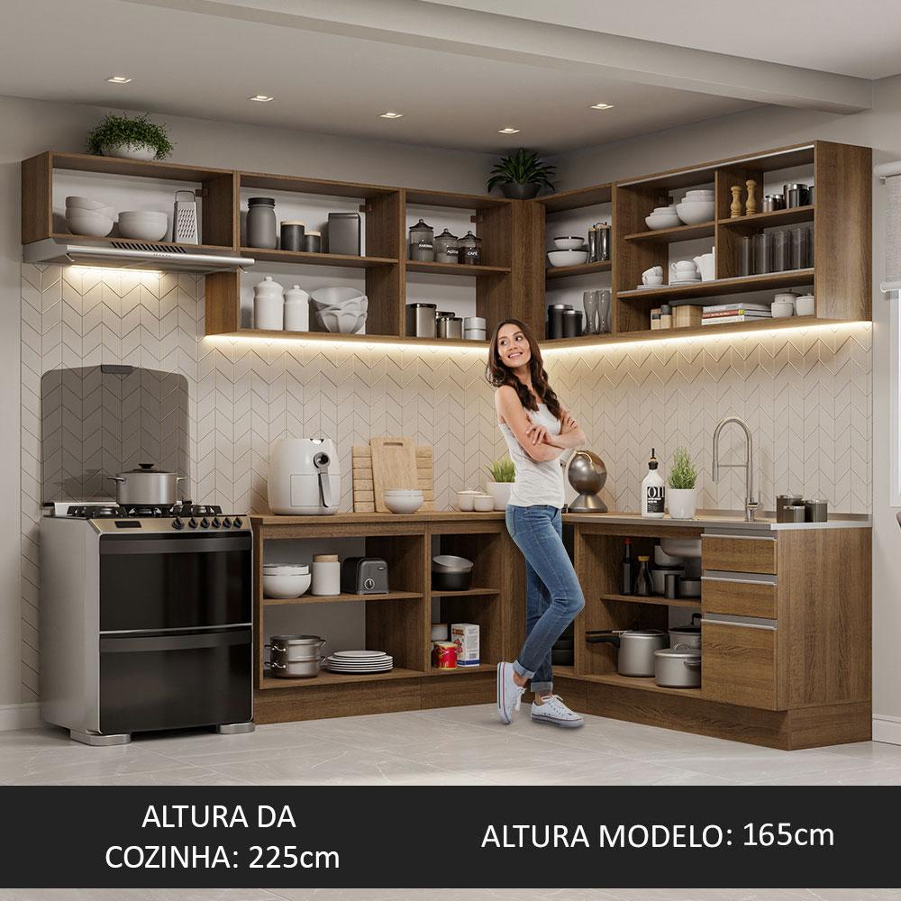 Foto 5 | Cocina Integral Madesa Glamy Marrón 469 cm