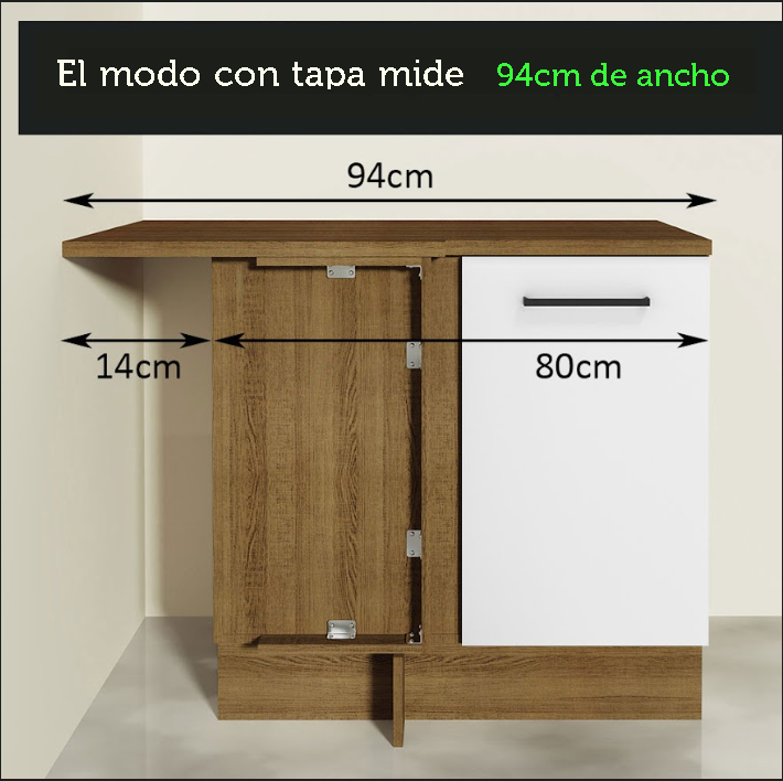 Foto 5 pulgar | Cocina Integral Madesa Glamy Blanco 349 cm