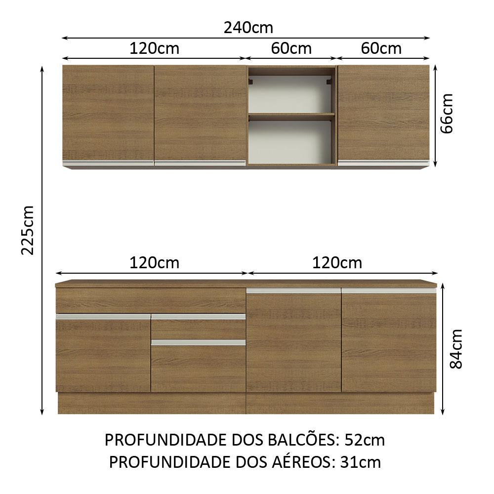 Foto 4 pulgar | Cocina Integral Glamy Madesa Marrón