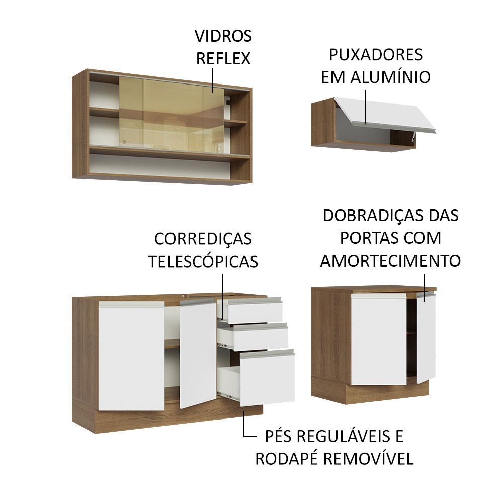 Foto 4 | Cocina Integral Madesa Glamy Blanco 200 Cm