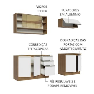 Foto 4 | Cocina Integral Madesa Glamy Blanco 200 Cm