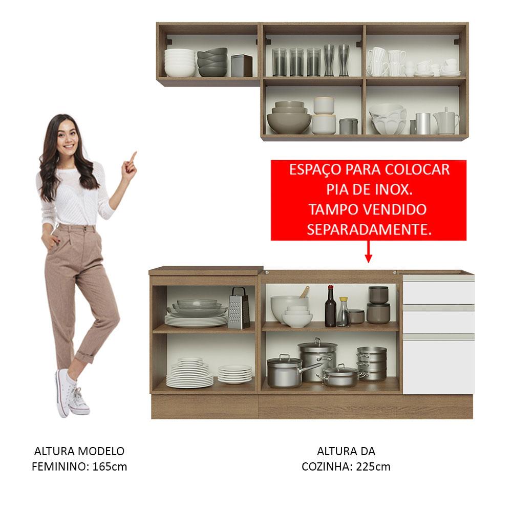 Foto 5 | Cocina Integral Madesa Glamy Blanco 180 Cm