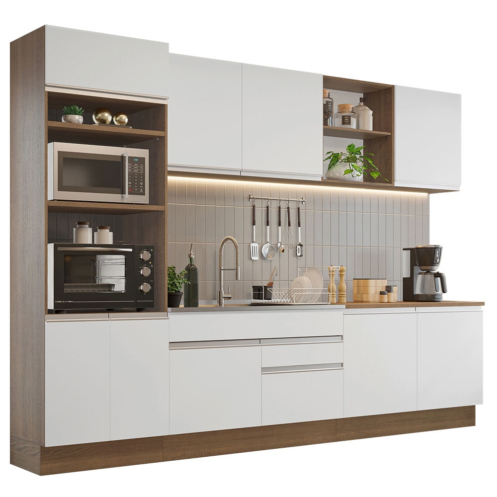 Cocina Integral Madesa Glamy Blanca de 310 Cm $20,999