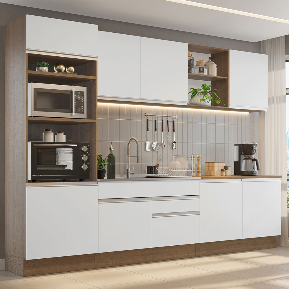 Foto 2 | Cocina Integral Madesa Glamy Blanca de 310 Cm