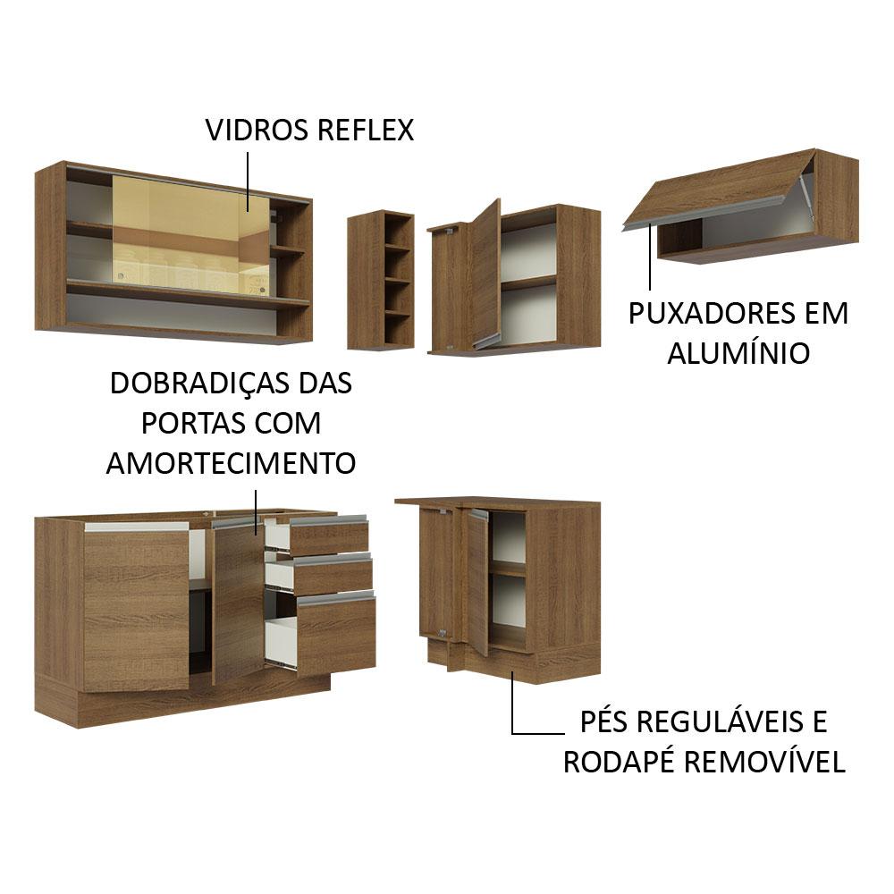 Foto 4 | Cocina Integral Madesa Glamy Marrón 349 Cm