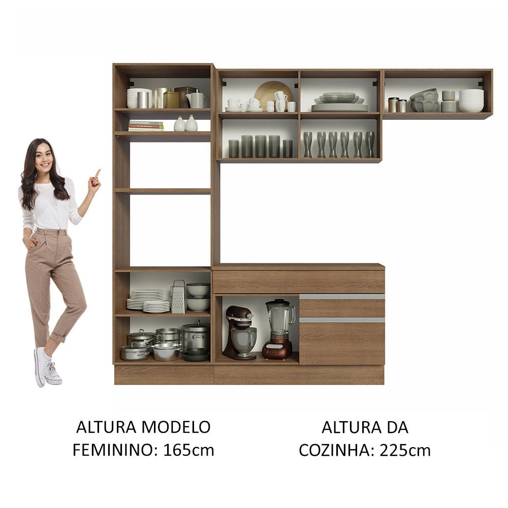 Foto 5 | Cocina Integral Madesa Glamy Marrón