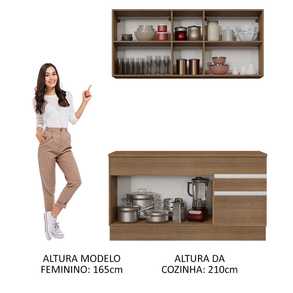 Foto 5 | Cocina Integral Madesa Glamy Marrón de 150 Cm