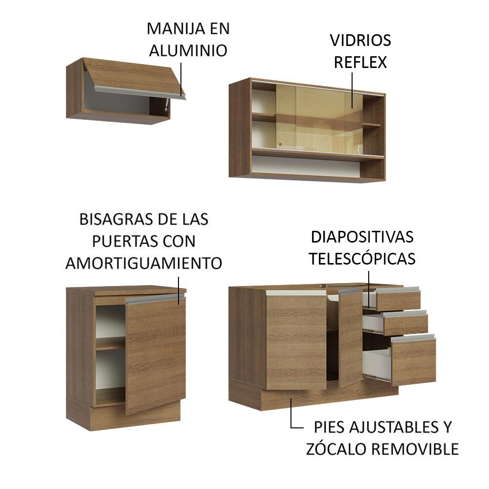 Foto 5 pulgar | Cocina Integral Madesa Glamy Marrón