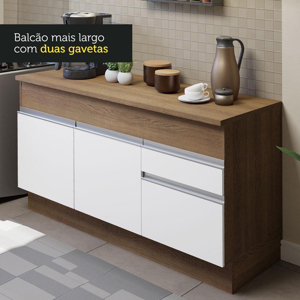 Foto 8 pulgar | Cocina Integral Madesa Glamy Blanca de 150 Cm