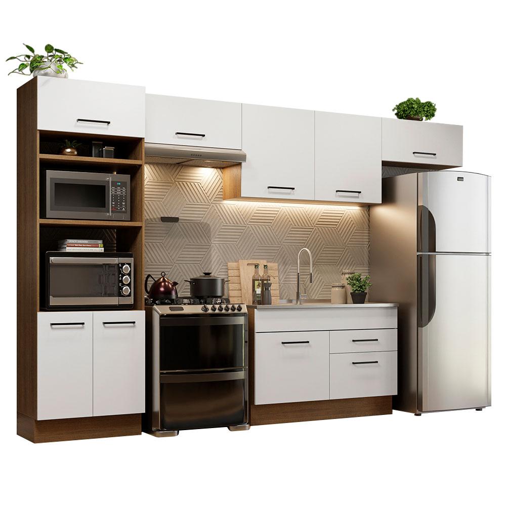 Foto 2 | Cocina Integral Madesa Agata Blanca 350 Cm