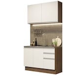 Cocina Integral Madesa Glamy Marrón 120 Cm
