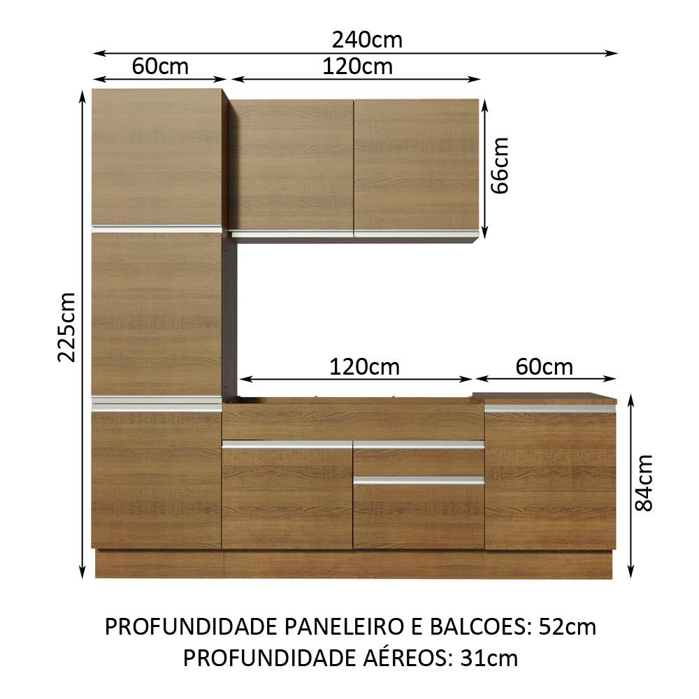 Foto 4 pulgar | Cocina Integral Madesa Bari Marrón