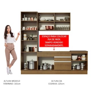 Foto 5 | Cocina Integral Madesa Bari Marrón