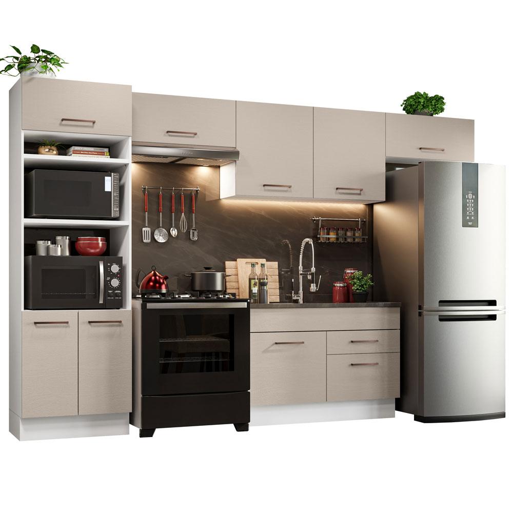 Cocina Integral Madesa Agata Beige 350 Cm