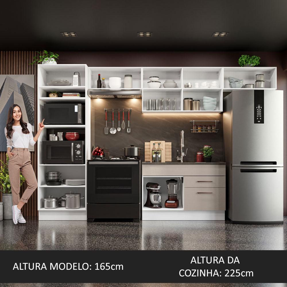 Foto 6 pulgar | Cocina Integral Madesa Agata Beige 350 Cm