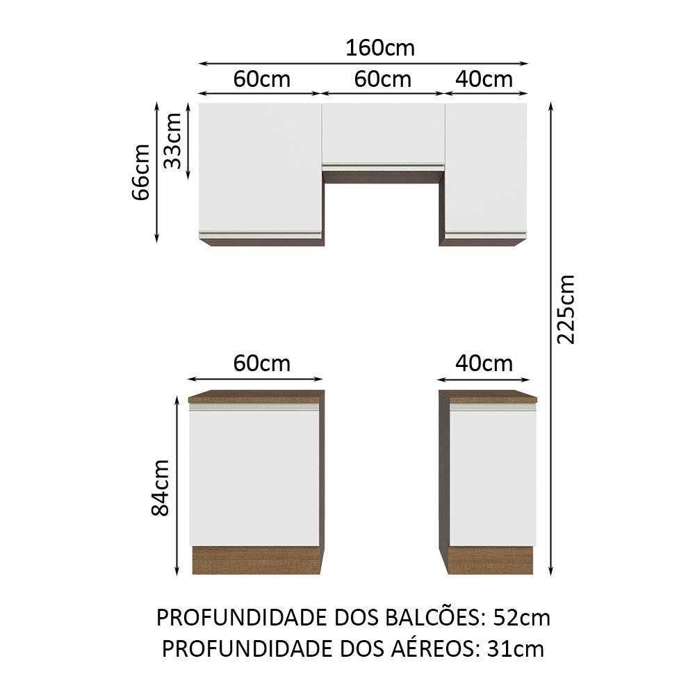 Foto 4 pulgar | Cocina Integral Madesa Glamy Blanco