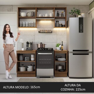 Foto 5 | Cocina Integral Madesa Glamy Marrón