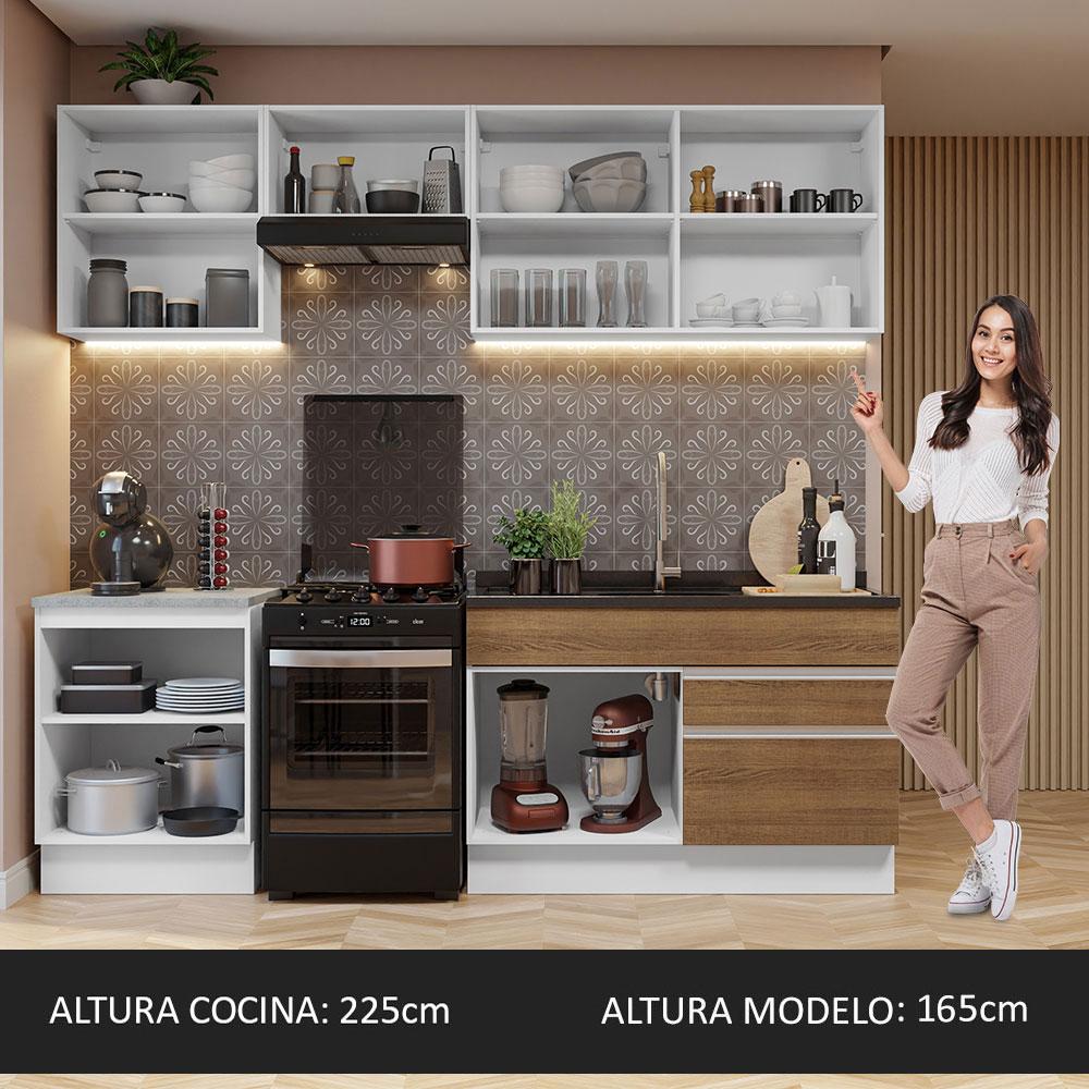 Foto 6 pulgar | Cocina Integral Madesa Glamy Marrón 240 cm