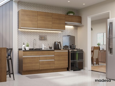Foto 7 | Cocina Integral 260cm Marrón Glamy Madesa 03