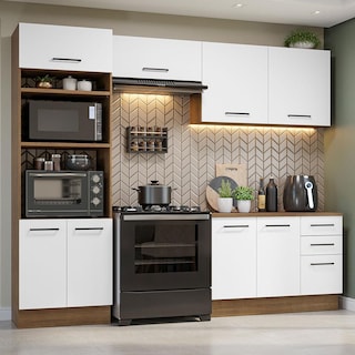 Foto 1 | Cocina Integral Madesa Ágata Marrón con Blanco