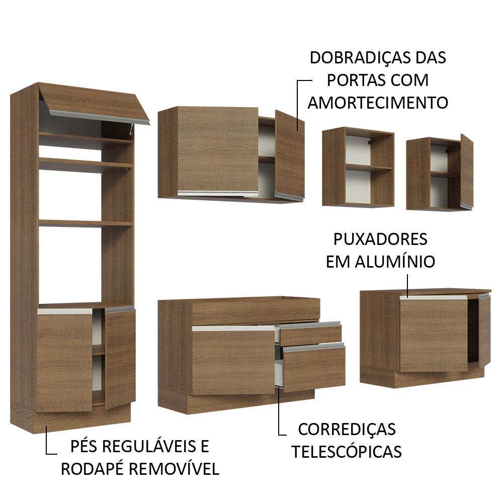 Foto 4 | Cocina Integral 310 cm Glamy Madesa 02 Marrón