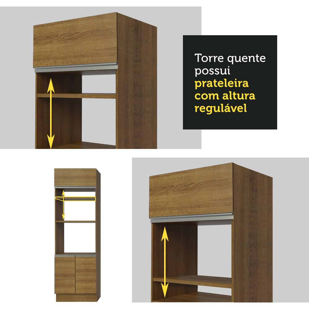 Foto 9 pulgar | Cocina Integral 310 cm Glamy Madesa 02 Marrón