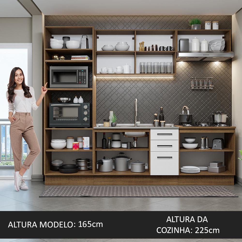 Foto 5 | Cocina Integral Madesa Ágata Marrón con Blanco