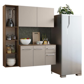 Foto 2 | Mueble De Cocina Compacto 120cm Marron/crema Easy Madesa