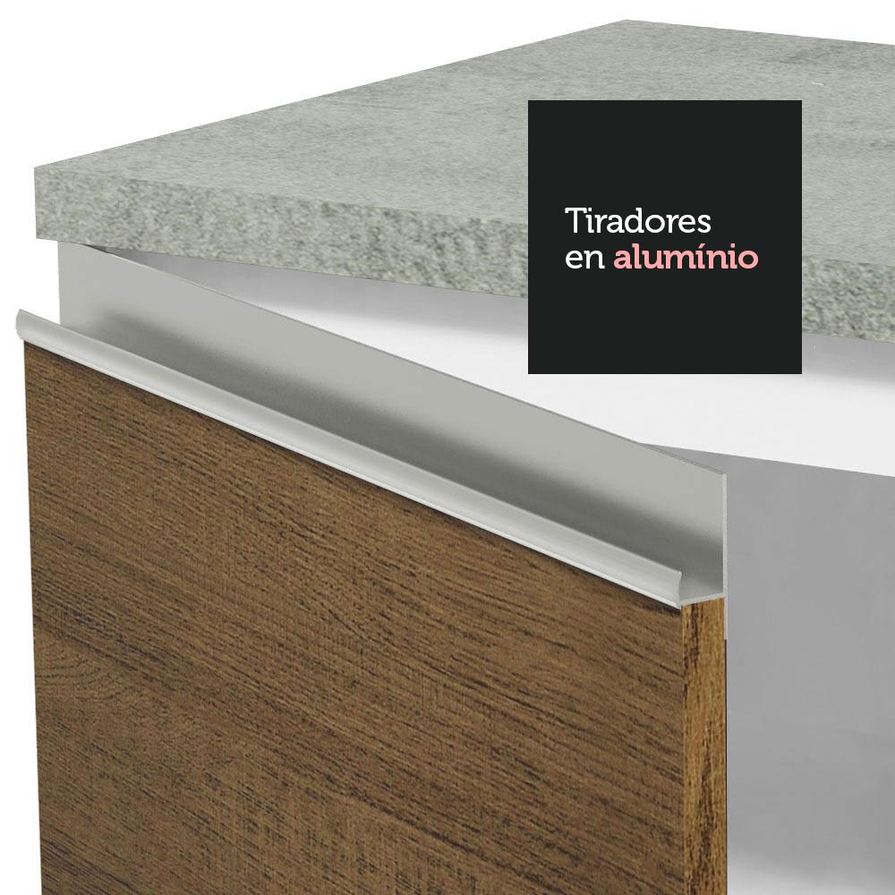 Foto 7 | Cocina Integral Madesa Glamy Marrón 180 cm con Mesón de Acero