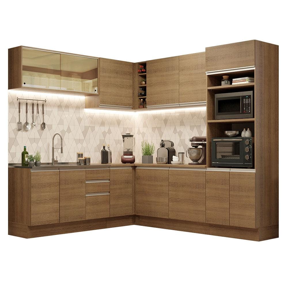 Cocina Integral de Esquina 459 cm Glamy Madesa 01 $35,399