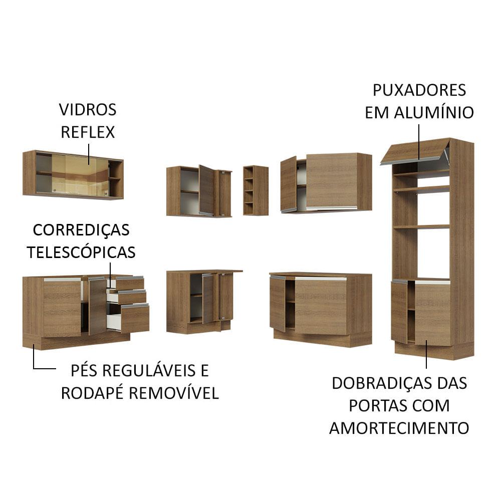 Foto 5 pulgar | Cocina Integral de Esquina 459 cm Glamy Madesa 01